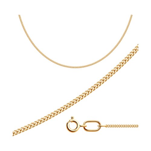 Цепь из золочёного серебра - фото 1