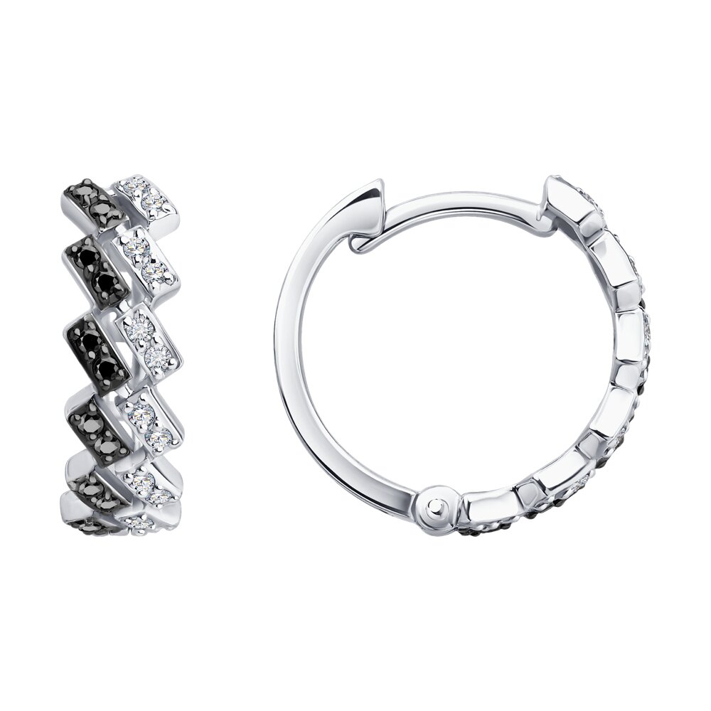 Серьги SOKOLOV из белого золота с бриллиантами 114990₽