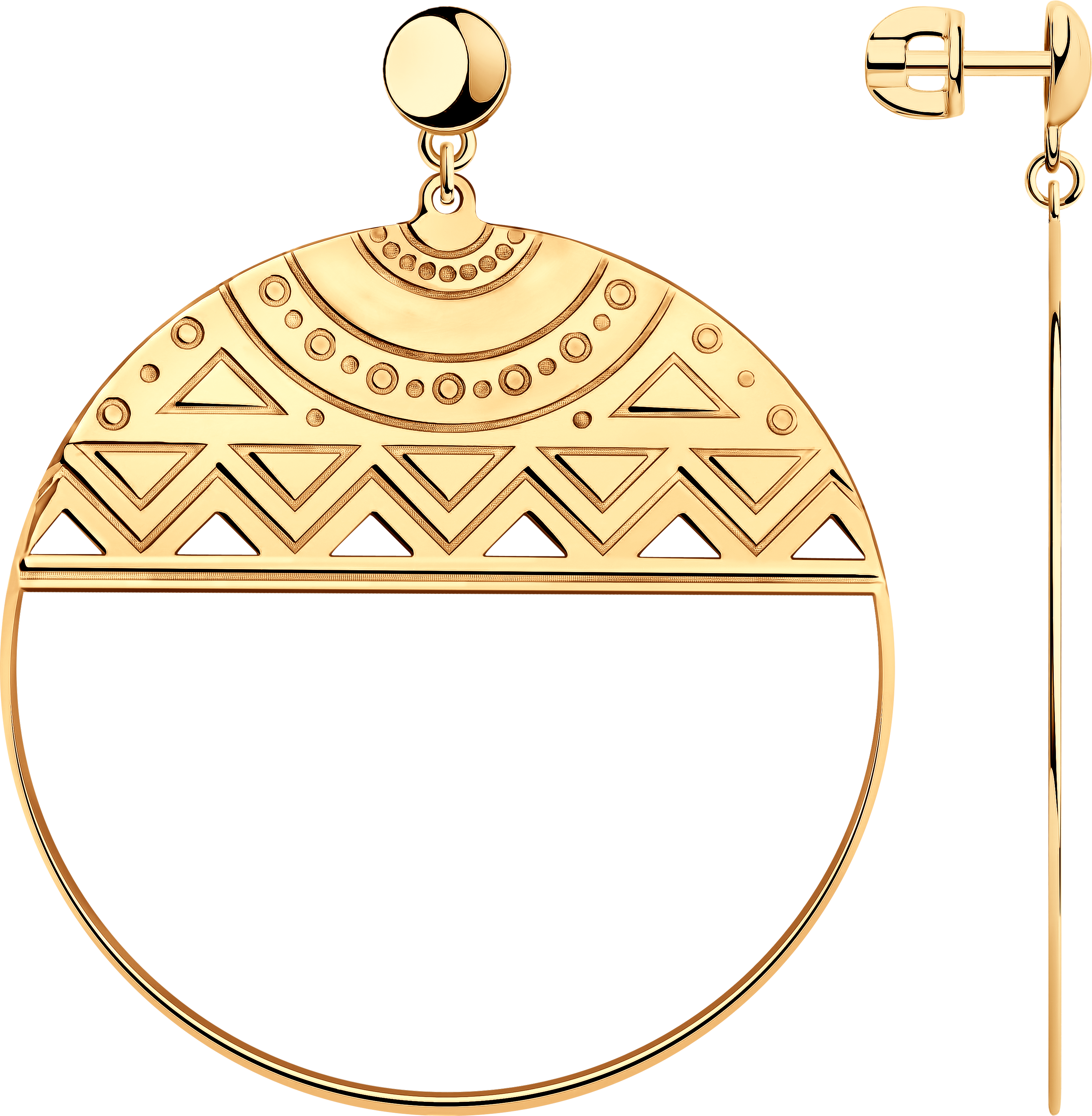 Серьги SOKOLOV из золочёного серебра 3200₽