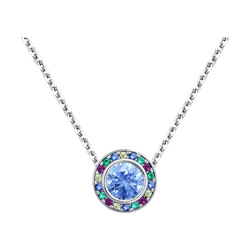 

Колье SOKOLOV из серебра со Swarovski Zirconia и фианитами