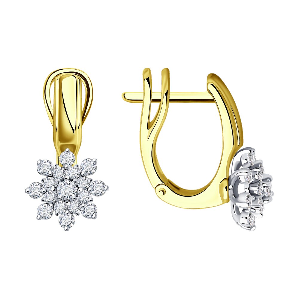 

Серьги SOKOLOV Diamonds из комбинированного золота с бриллиантами