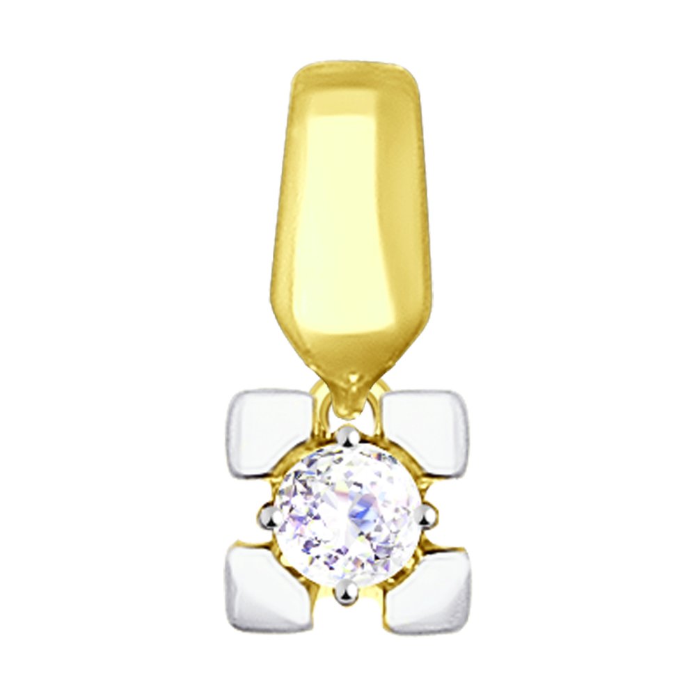 

Подвеска SOKOLOV из желтого золота со Swarovski Zirconia