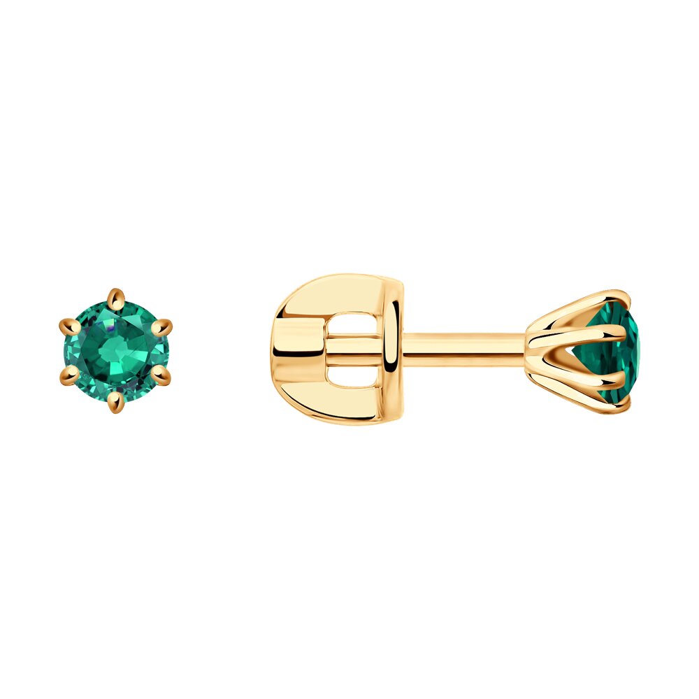 

Серьги SOKOLOV Diamonds из золота с изумрудами