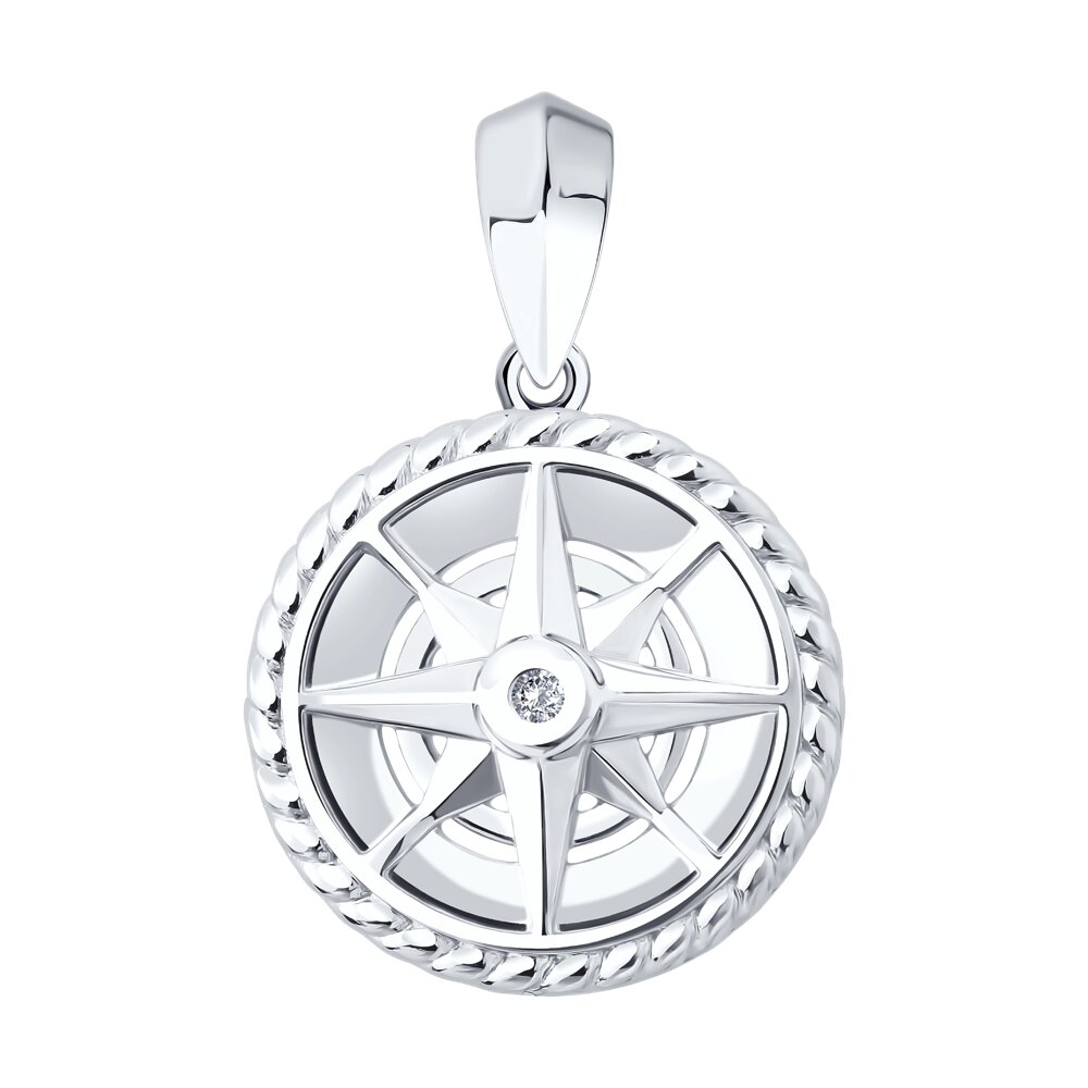 Подвеска SOKOLOV из серебра с фианитом 8490₽