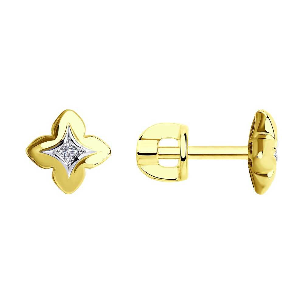 

Серьги SOKOLOV Diamonds из желтого золота с бриллиантами