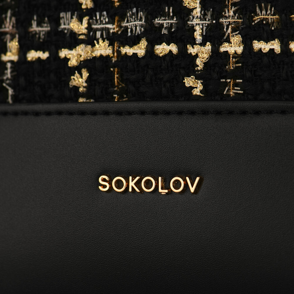 Сумка-бакет SOKOLOV из твида, фото 5
