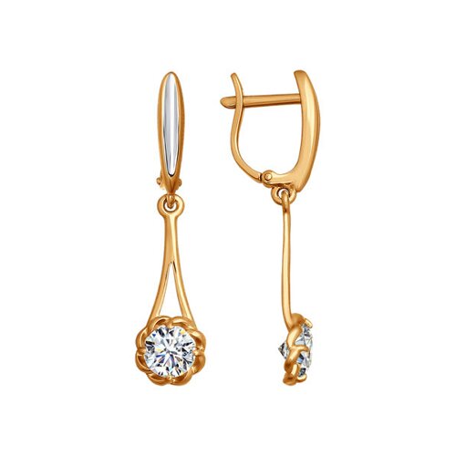 

Длинные серьги SOKOLOV из золота со Swarovski Zirconia
