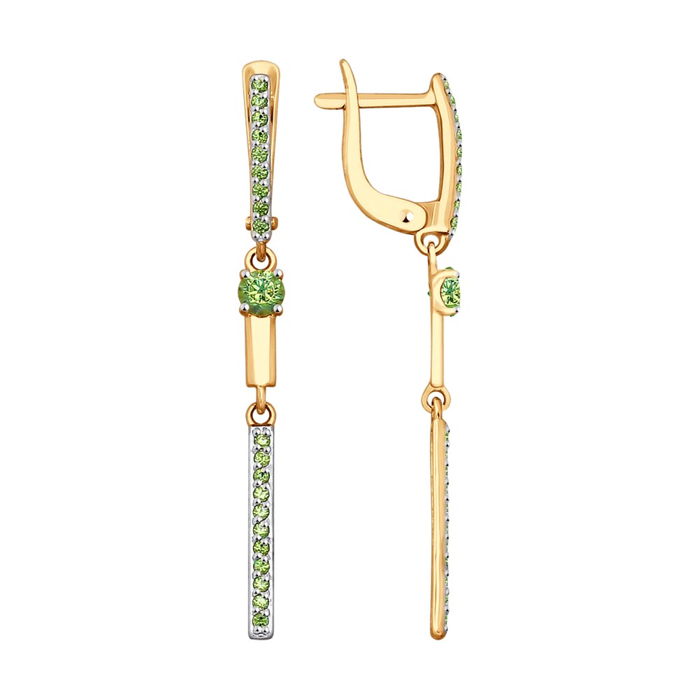 

Серьги SOKOLOV из золота со Swarovski Zirconia