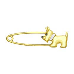 Брошь SOKOLOV из желтого золота 7250₽