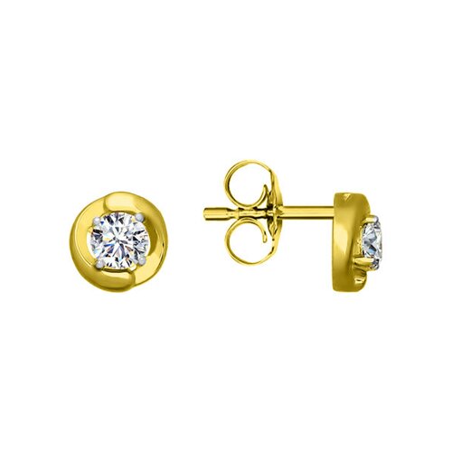 

Серьги-пусеты SOKOLOV из золота со Swarovski Zirconia