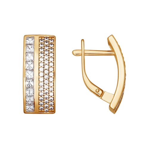 

Серьги SOKOLOV из золота со Swarovski Zirconia