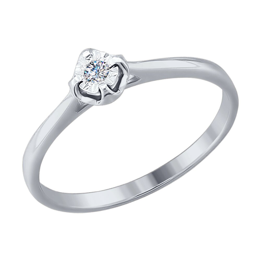 

Кольцо SOKOLOV Diamonds из белого золота с бриллиантом