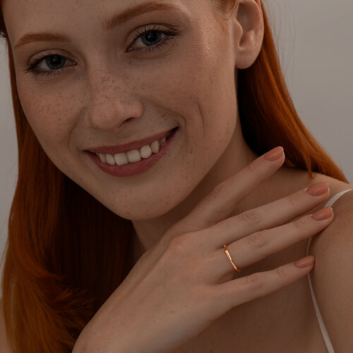 Кольцо из золочёного серебра - фото 3