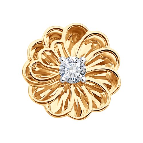 Подвеска из золота с фианитом SOKOLOV - купить в официальном интернет ...