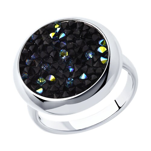 Серебряное кольцо с кристаллами Swarovski 94012429