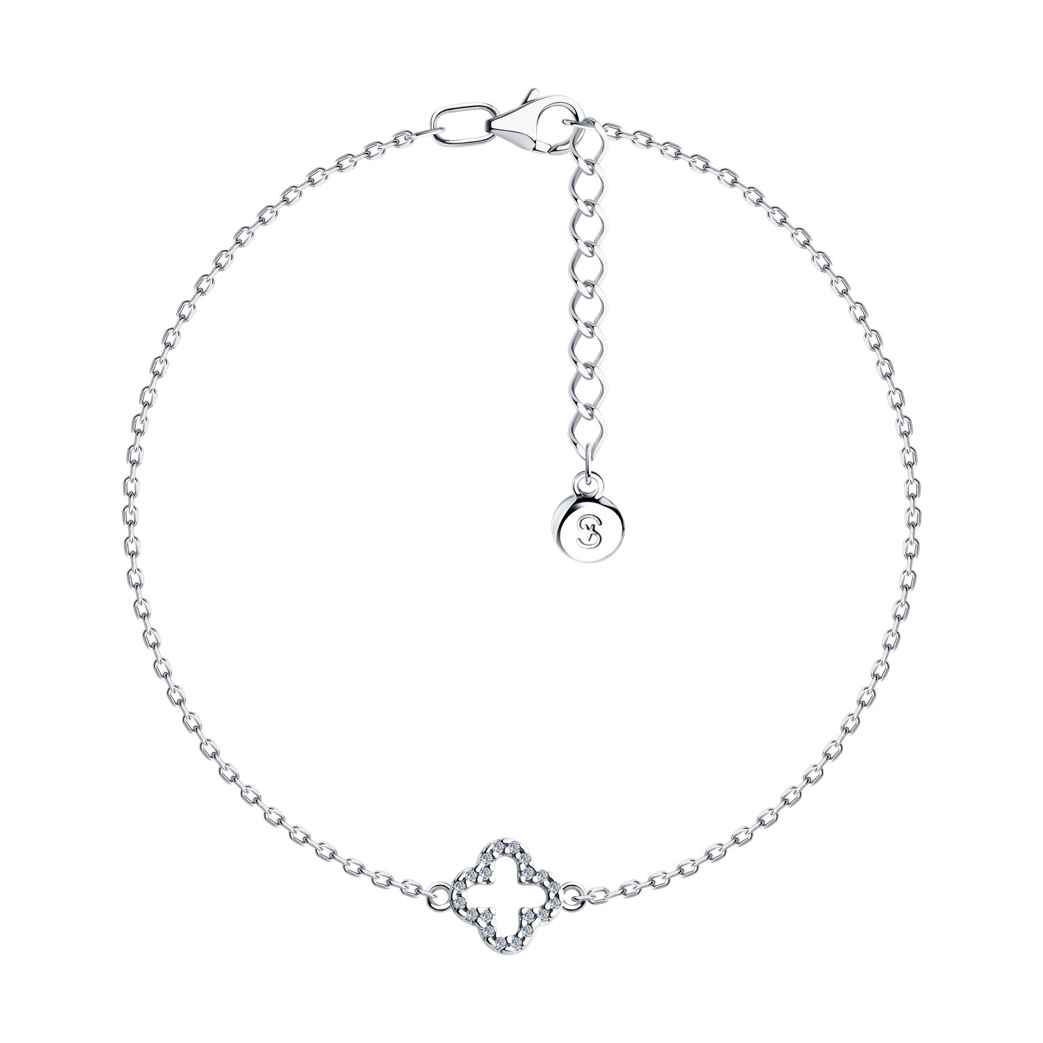 Браслет из серебра с фианитами SOKOLOV - купить в официальном интернет ...