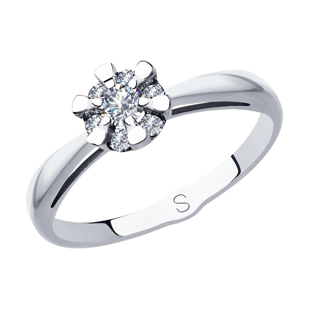 

Кольцо SOKOLOV Diamonds из белого золота с бриллиантами