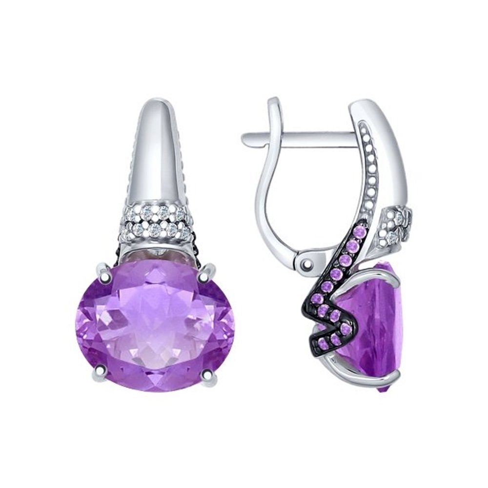 

Серьги SOKOLOV из серебра с миксом камней