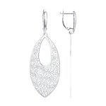 Серьги длинные из серебра