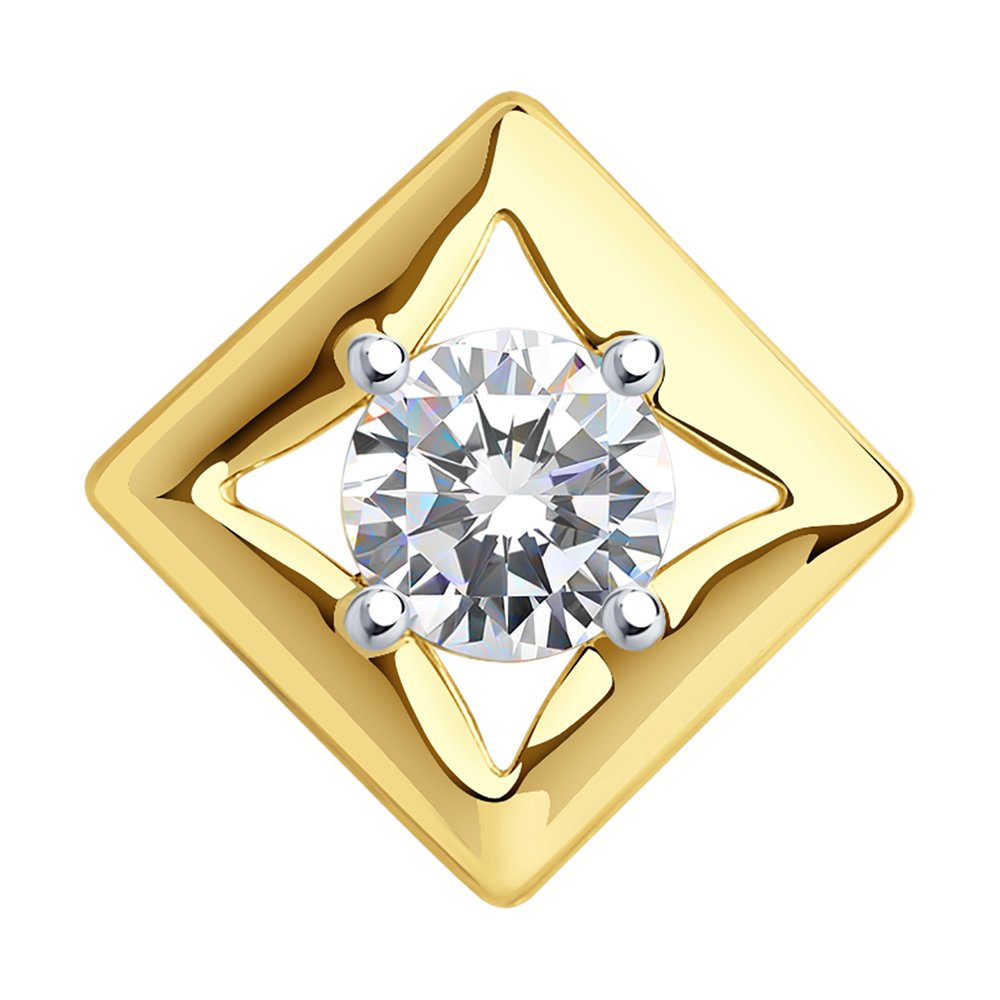 

Подвеска SOKOLOV из желтого золота со Swarovski Zirconia
