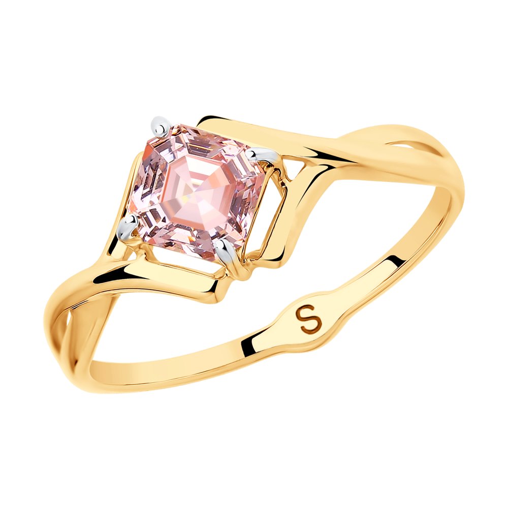 

Кольцо SOKOLOV из золота с розовым Swarovski Zirconia