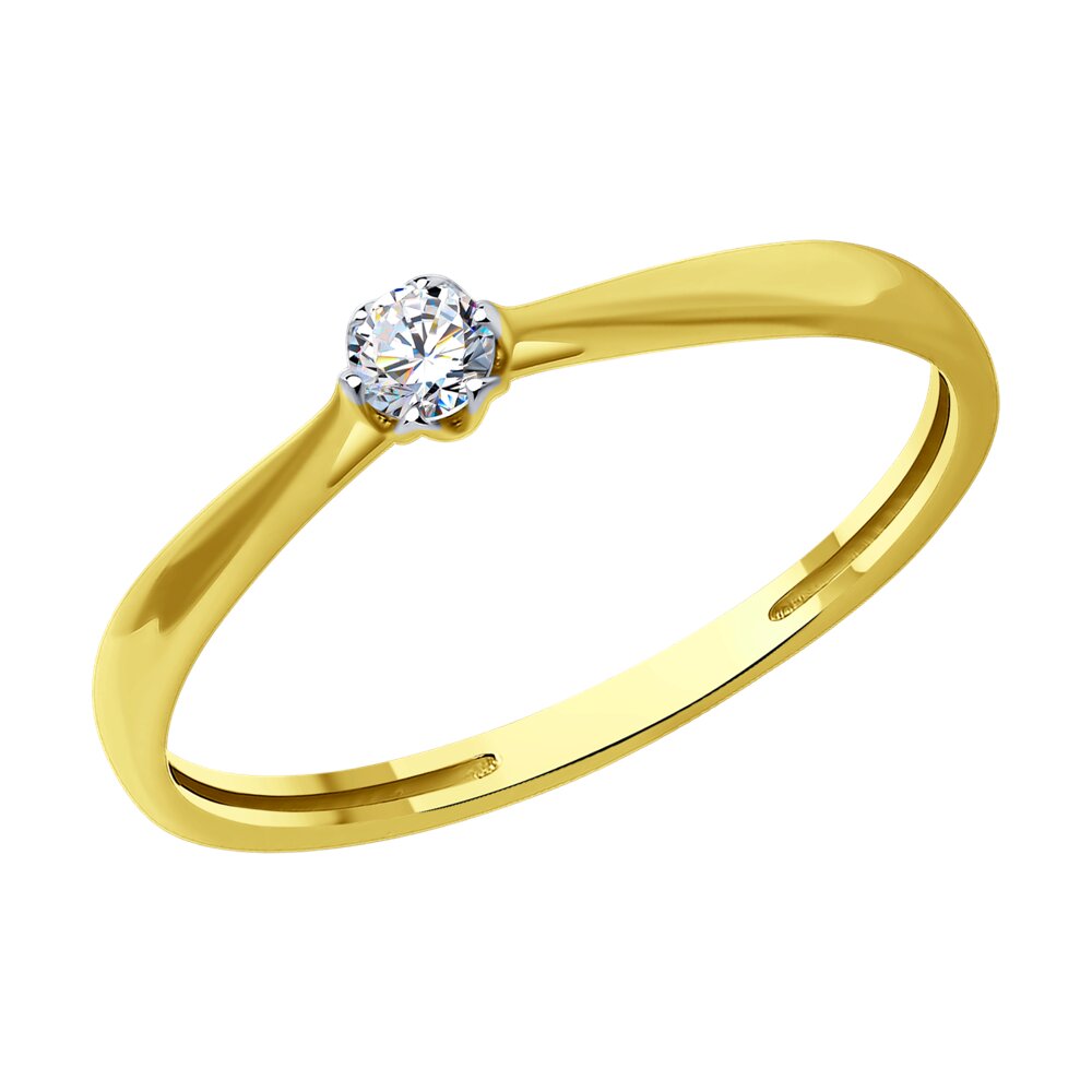 

Кольцо SOKOLOV Diamonds из желтого золота с бриллиантом