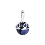 Подвеска из серебра с жемчугом Swarovski