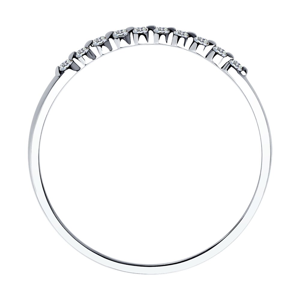 Кольцо SOKOLOV из белого золота с фианитами