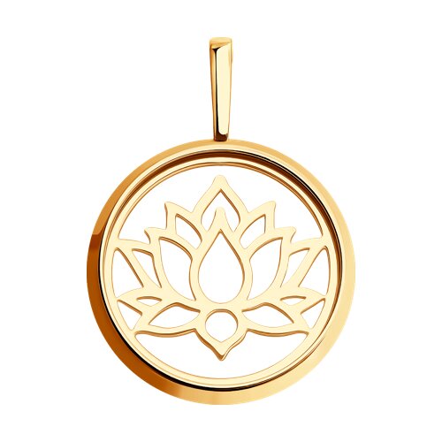 Подвеска из золота с минеральным стеклом SOKOLOV - купить в официальном ...