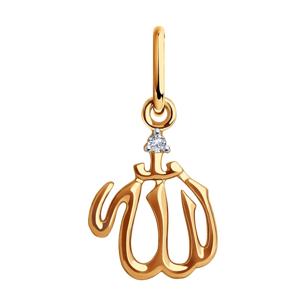 Подвеска SOKOLOV из золота с фианитом