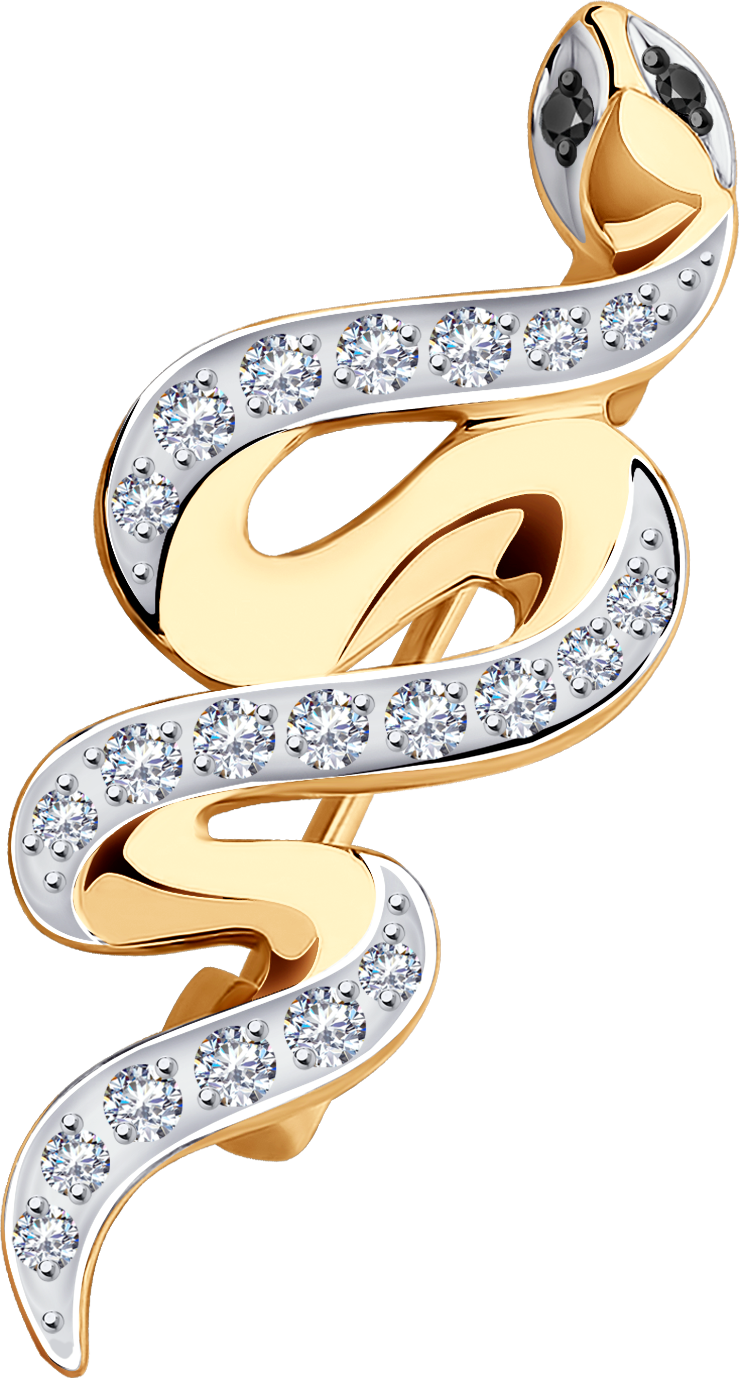 Брошь SOKOLOV из золота с фианитами 6000₽