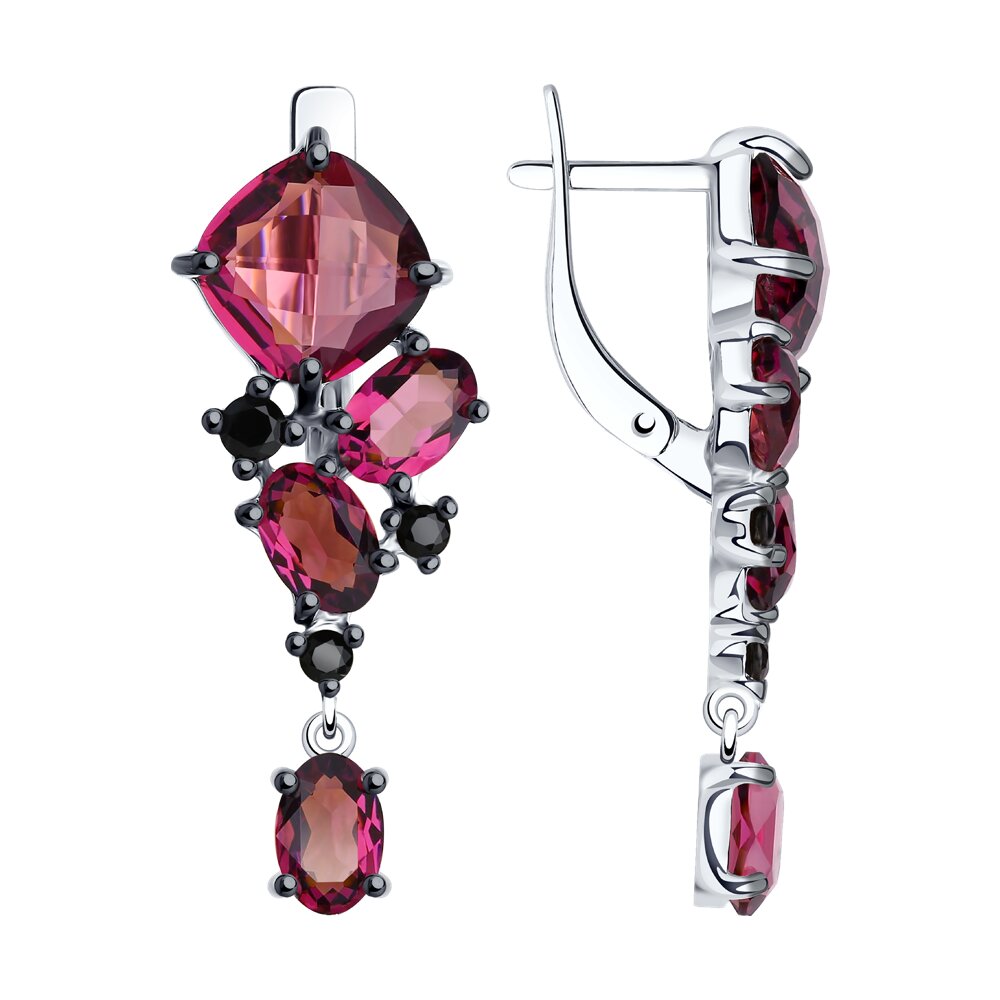 

Серьги SOKOLOV из серебра с кристаллами Swarovski и фианитами