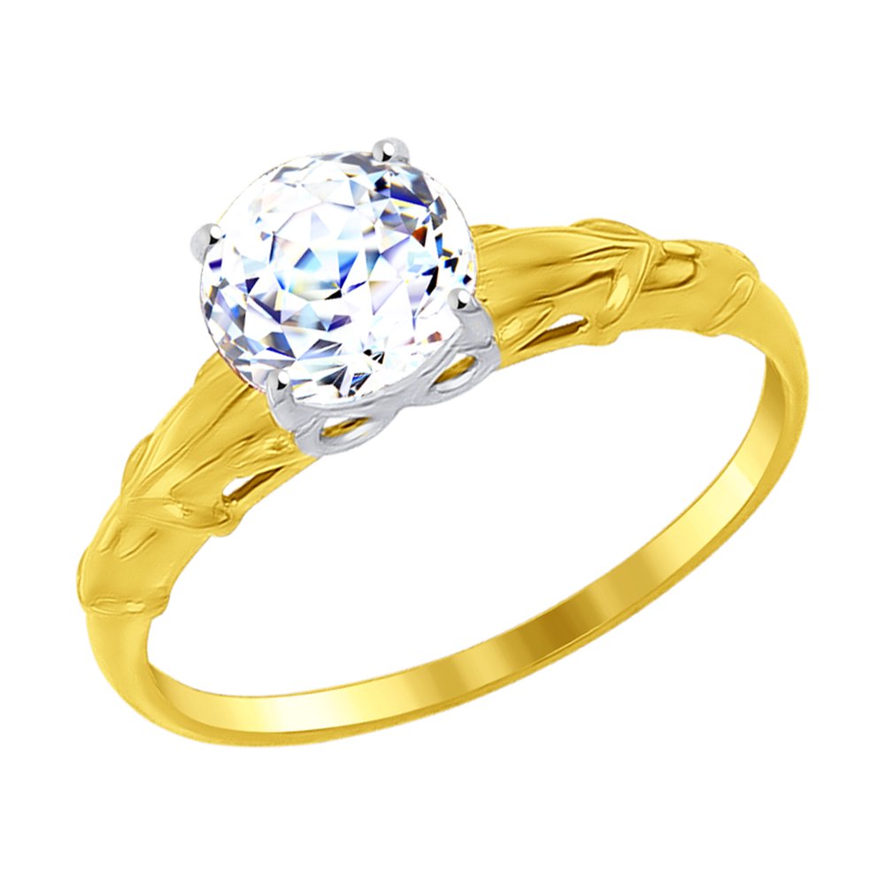 

Кольцо SOKOLOV из желтого золота со Swarovski Zirconia