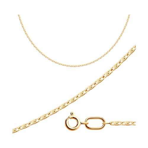 Цепь из золочёного серебра - фото 1