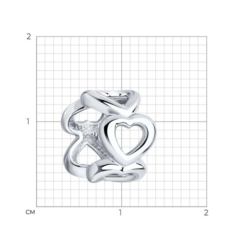 Подвеска-шарм  из серебра - фото 2