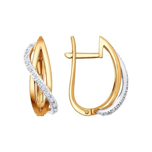 

Серьги SOKOLOV из комбинированного золота с бриллиантами