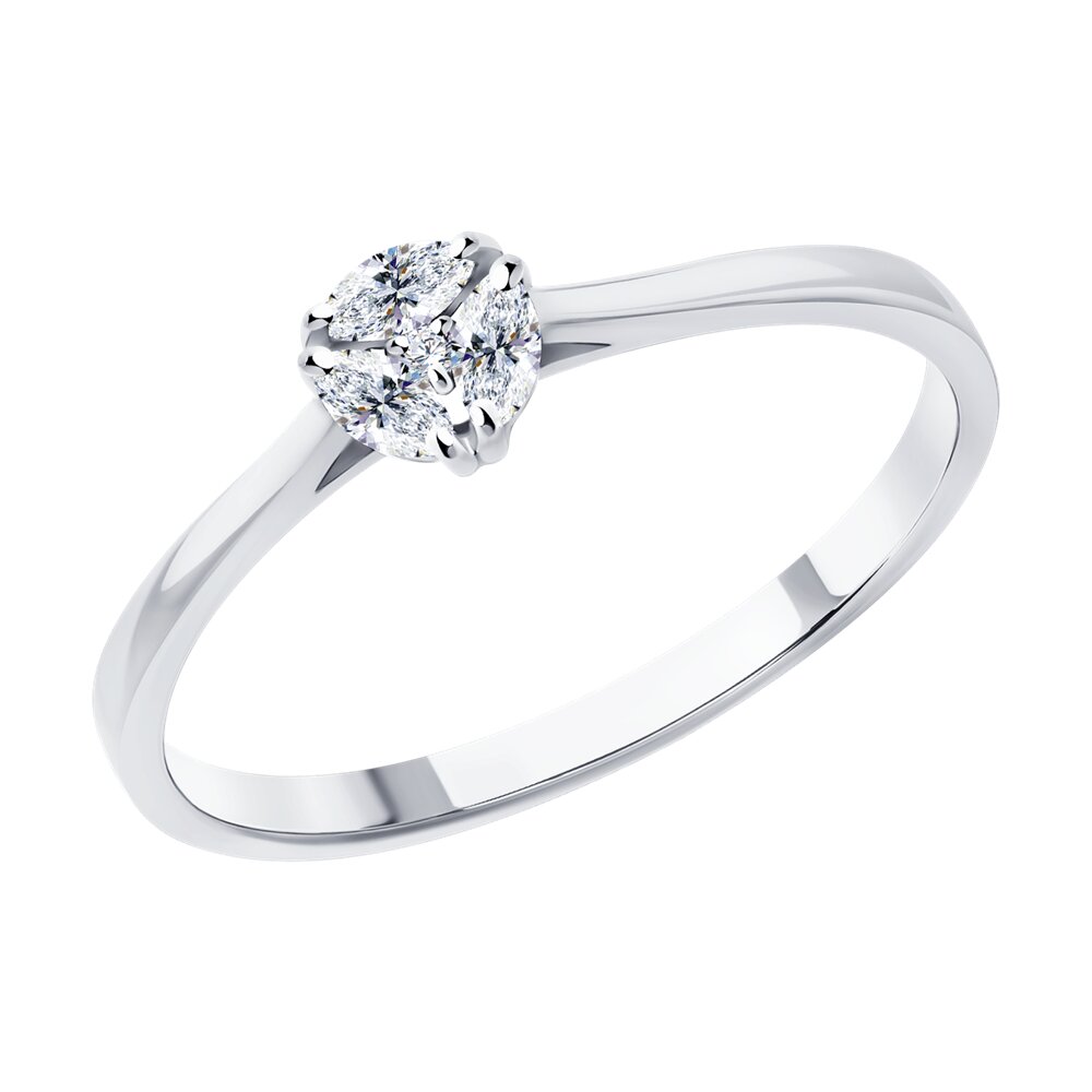 

Кольцо SOKOLOV Diamonds из белого золота с бриллиантами