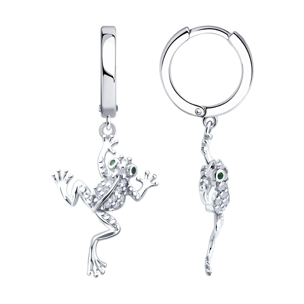 Серьги SOKOLOV из серебра с фианитами