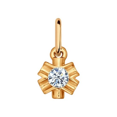 

Подвеска SOKOLOV из золочёного серебра с фианитом