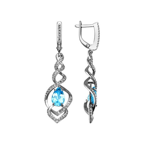 

Длинные серьги с топазом SOKOLOV