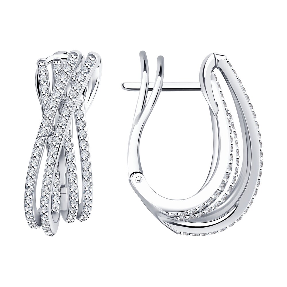 

Серьги SOKOLOV Diamonds из белого золота с бриллиантами