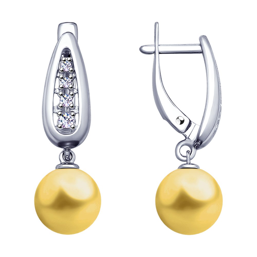 

Серьги SOKOLOV из серебра с жемчугом Swarovski