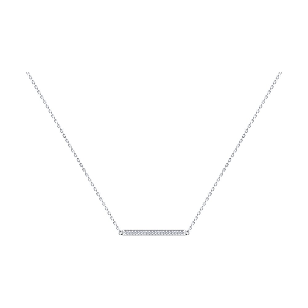 

Колье SOKOLOV из серебра с фианитами и эмалью