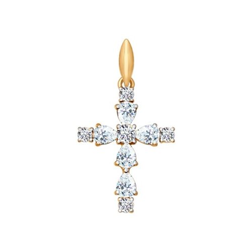 

Крест SOKOLOV из золота с фианитами