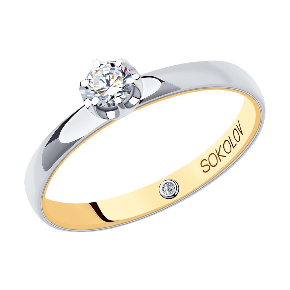 

Кольцо SOKOLOV Diamonds из комбинированного золота с бриллиантами