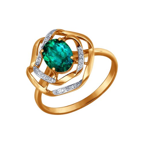 

Кольцо SOKOLOV из золота с бриллиантами и изумрудом