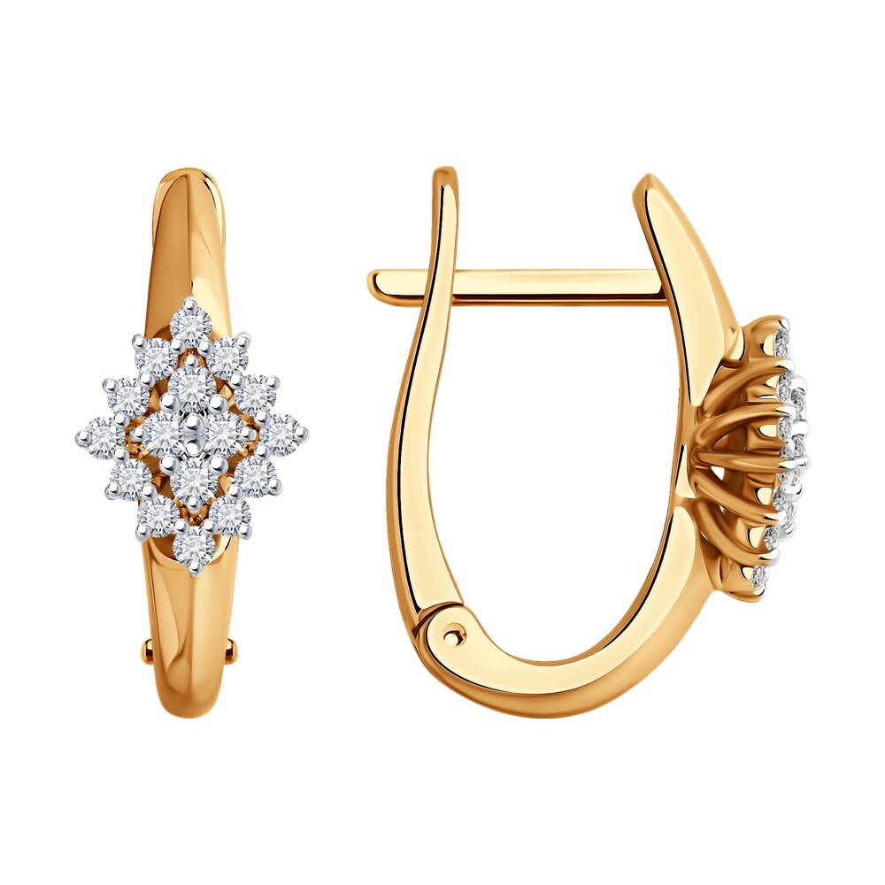 

Серьги SOKOLOV Diamonds из комбинированного золота с бриллиантами