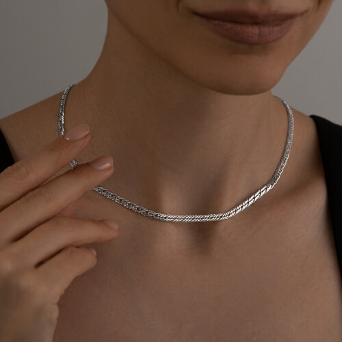 Родированная цепь из серебра - фото 3