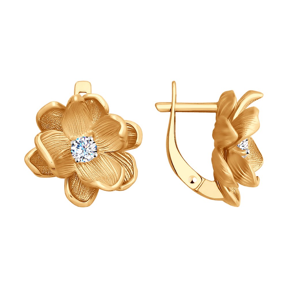 

Серьги SOKOLOV из золота с фианитами