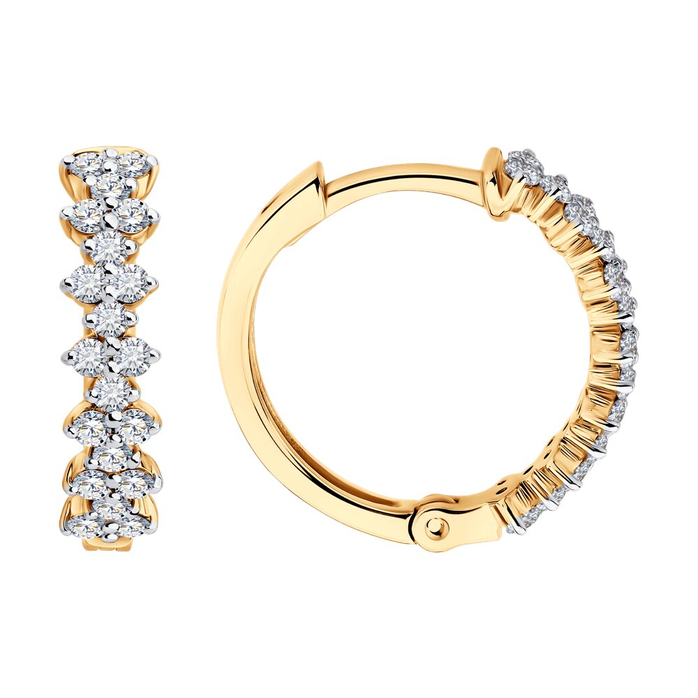 Серьги SOKOLOV из золота с бриллиантами 299990₽